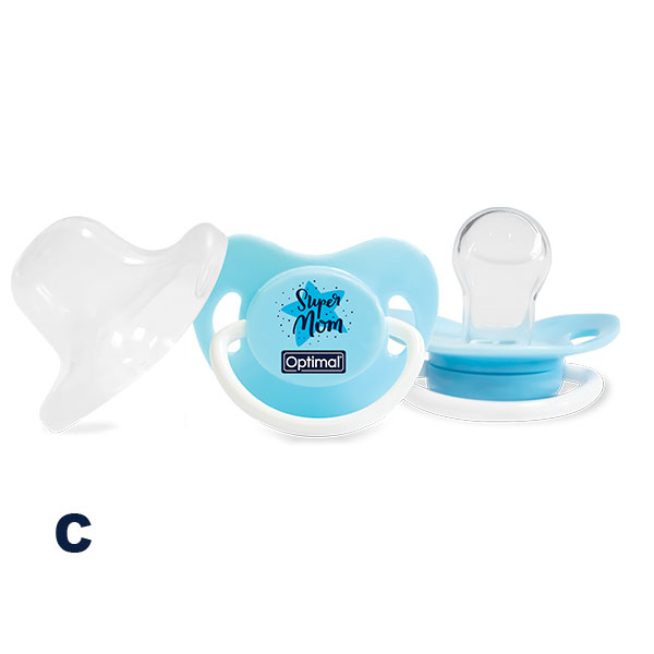 Optimal Orthodontic Silicone Pacifier 0+