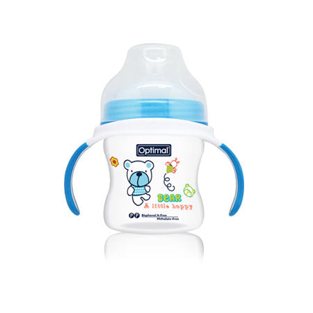 Optimal Extra Wide Neck Feeding Bottle With Handle 150ml