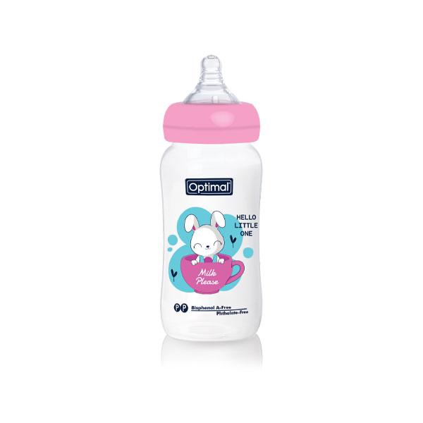 Optimal Wide Neck Feeding Bottle 300ml