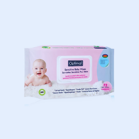 P2 Optimal Baby Wipes With Plastic Lid