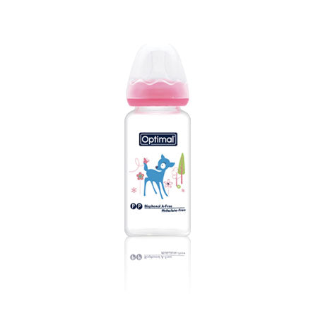 Pink Optimal Glass Feeding bottle 160 ML 