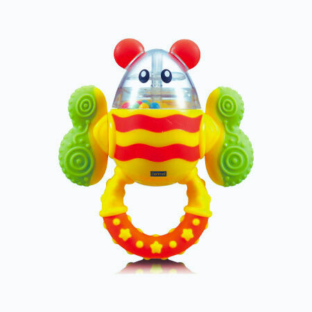 R3 Optimal Bee Twist Rattle & Teether.