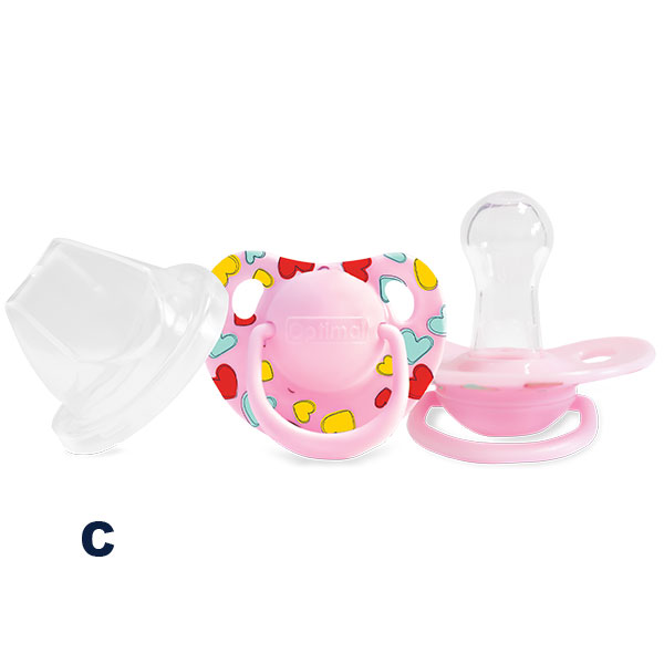 R3 Optimal Round Nipple Silicone Pacifier 6+