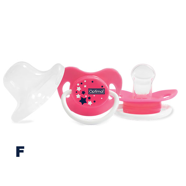 S6 Optimal Orthodontic Silicone Pacifier 0+