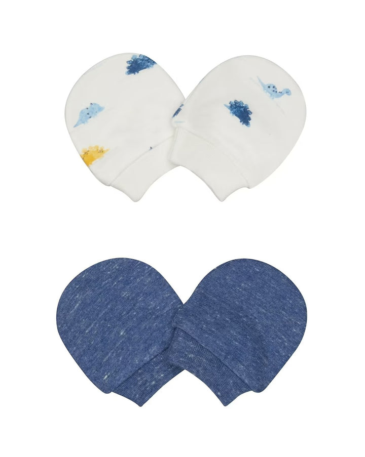 Mothercare Pack of 2 Printed Boys Mittens 