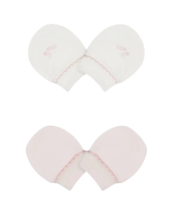 Mothercare Pack of 2 Printed Girl  Mittens