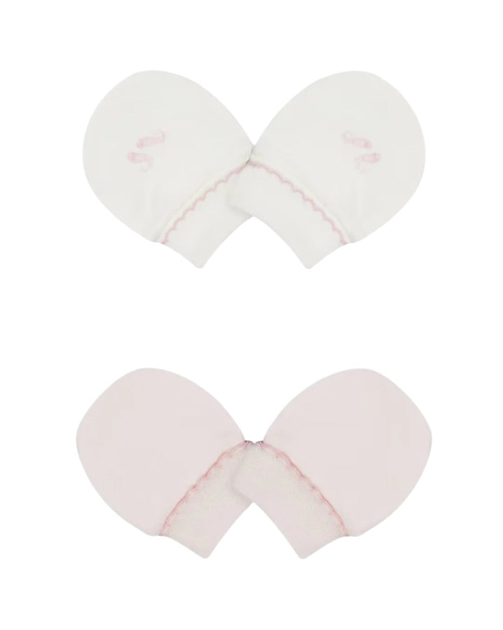 Mothercare Pack of 2 Printed Girl  Mittens