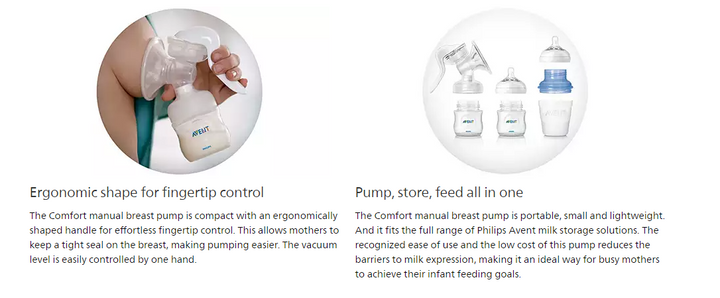 Avent Philips Comfort Manual Breast Pump