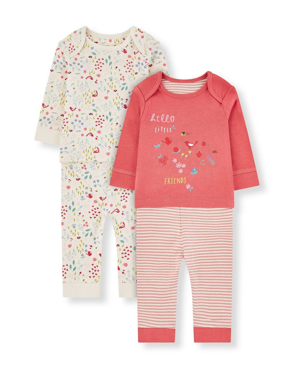 Mothercare Girls Full Sleeves Pyjamas Pack Of 2