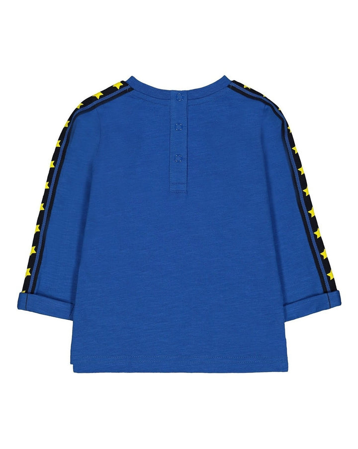 Mothercare Blue Super Fast T-Shirt  Cotton Boy Long Sleeve