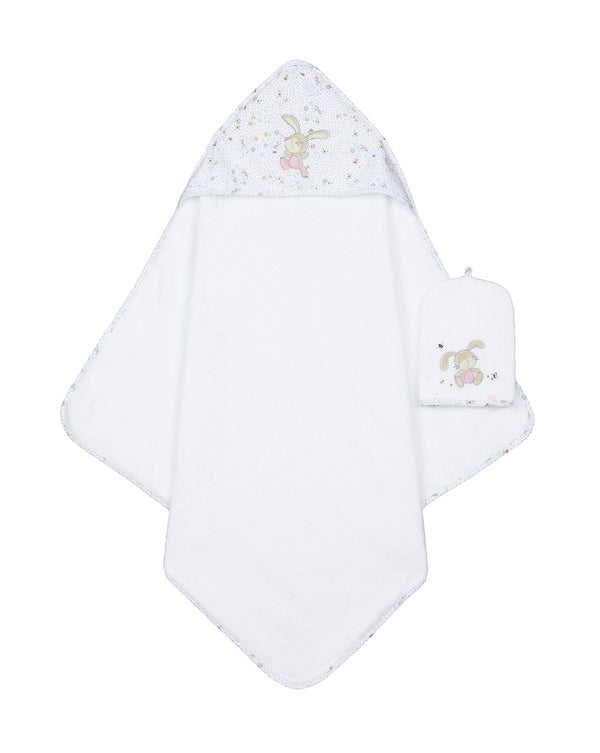 Mothercare Spring Flower Cuddle N Dry Towel &Amp; Mitt Set Multicolor