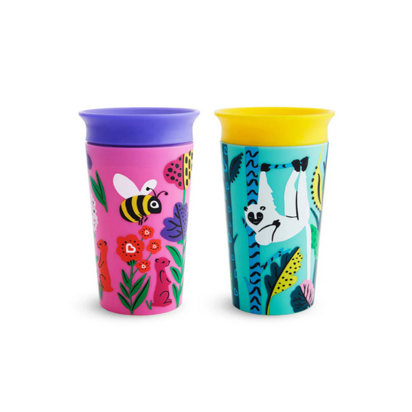 Munchkin Miracle® 360° WildLove Sippy Cup, 9oz, 2pk