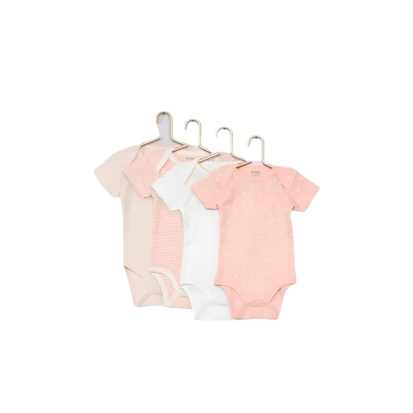 Kiabi France Unicorn Short Sleeve Bodysuit 4 Pack