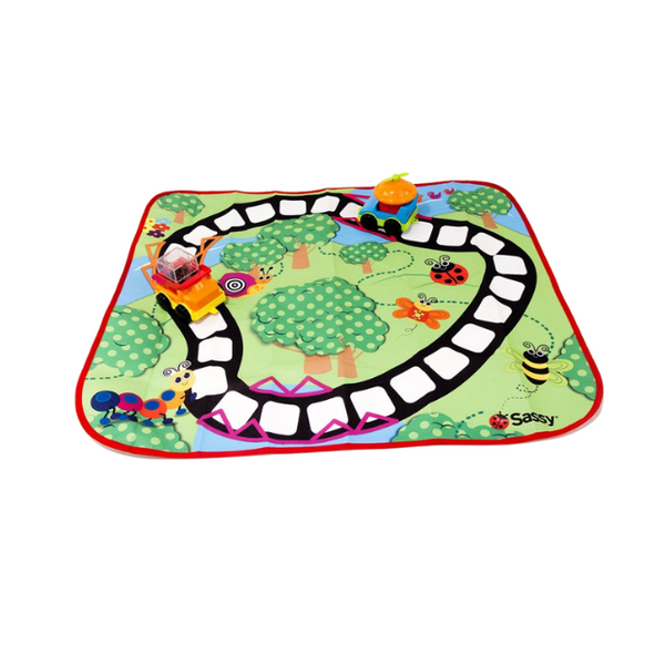 Sassy Sensory Blocks Playmat & Vehicle Activity Mat