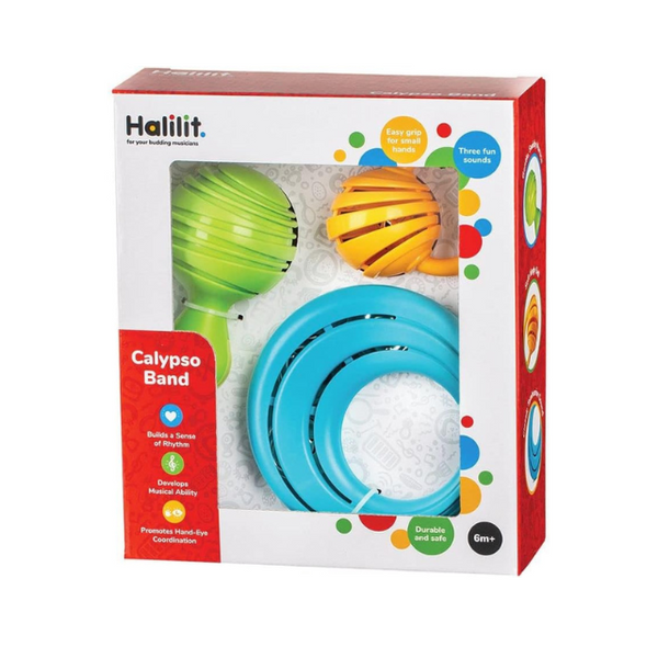 Edushape Halilit Calypso Band Toy Instrument, Tropical 6m+