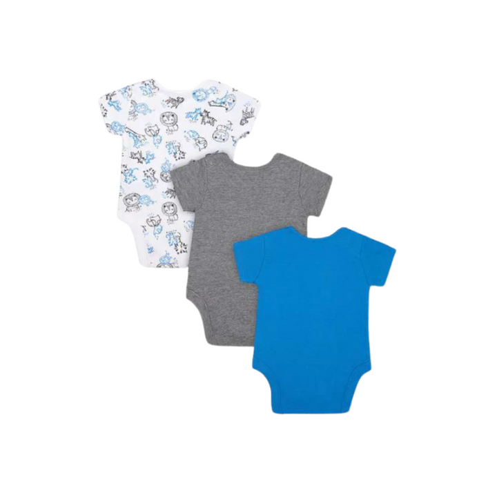 Mothercare Wild One Short Sleeves Bodysuit 3 Pack