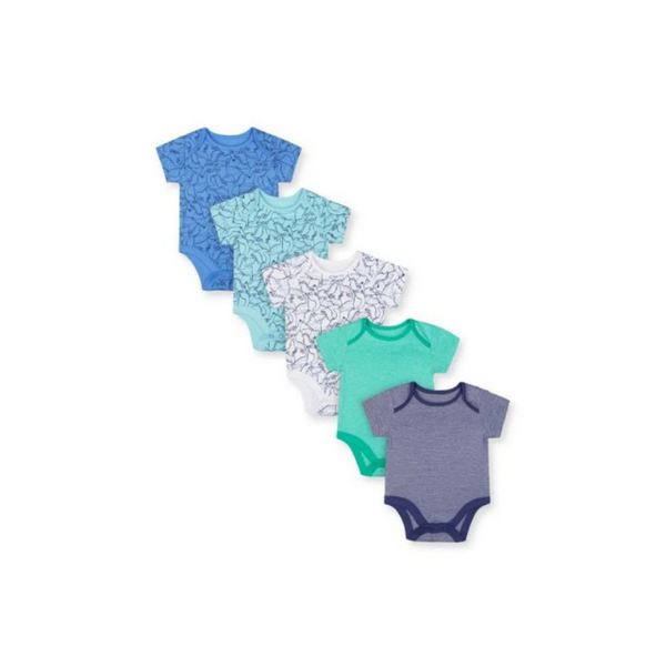 Mothercare Boy Dino Short Sleeve Baby Bodysuits