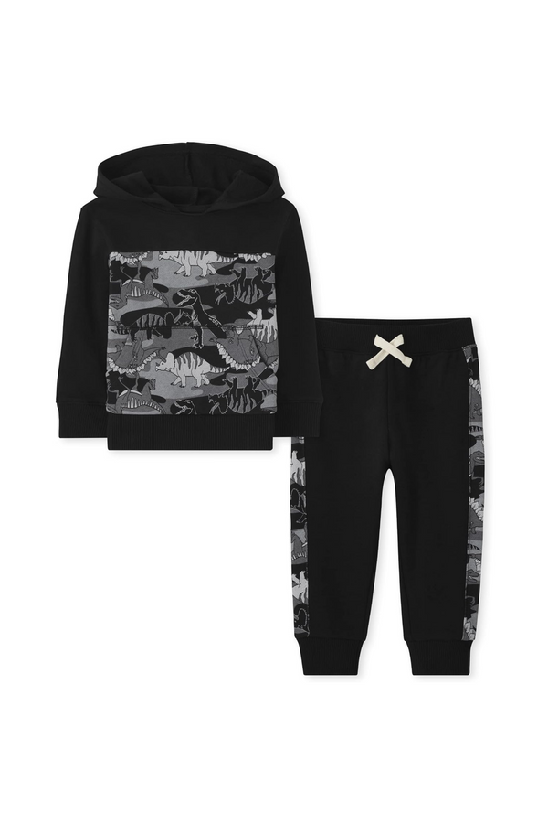 The Children's Place baby-boys  Long Sleeve Shirt and Jogger Pants Set (fleeced from inside)