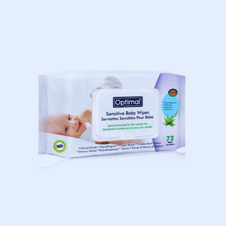 W2 Optimal Baby Wipes With Plastic Lid