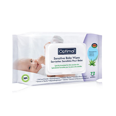 W4 Optimal Baby Wipes With Plastic Lid