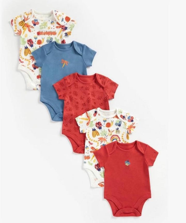 Mothercare Boy Nature Play Short Sleeve Bodysuits