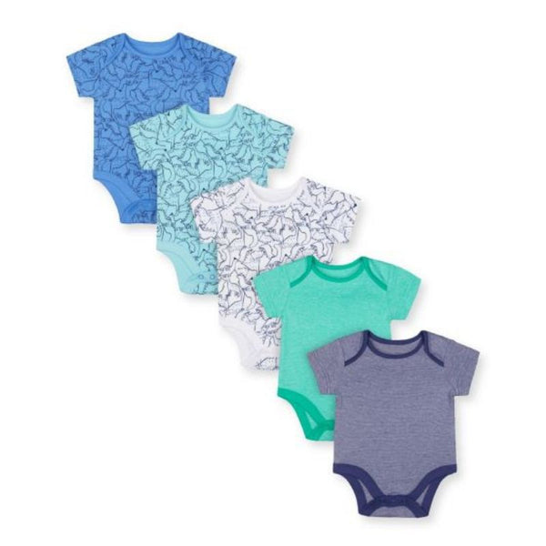 Mothercare Boy Dino Short Sleeve Baby Bodysuits