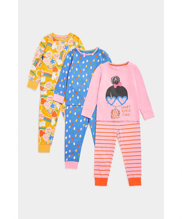 Mothercare Smart Girl Long Sleeve Pyjama Set