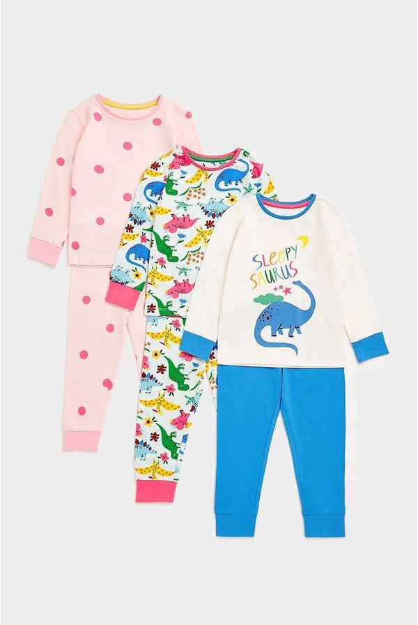 Mothercare Sleepy Girl Long Sleeve Pyjama Set