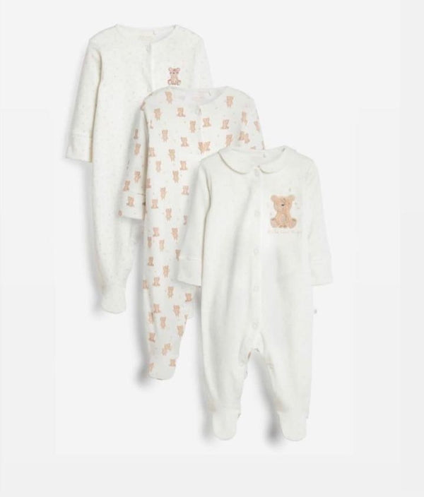 Next 3 Pack Sleepsuit