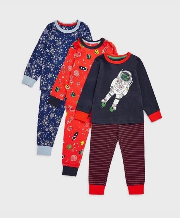 Mothercare Boys Pyjamas - 3 Pack