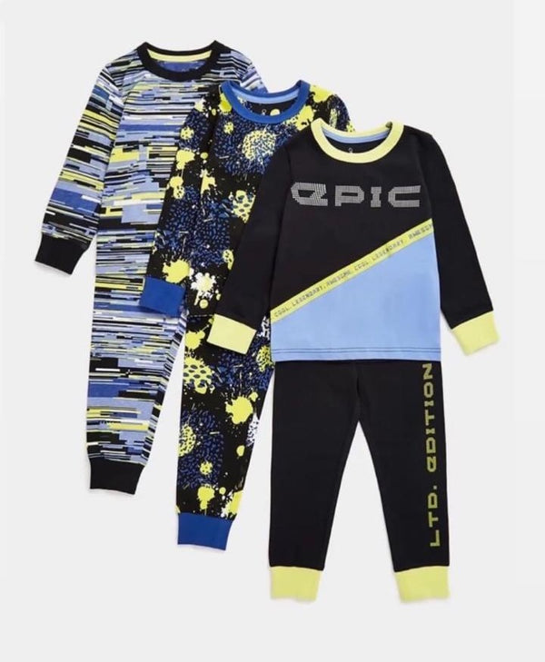 Mothercare Boys Epic Pyjamas - 3 Pack