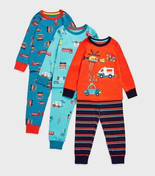 Mothercare Boy Pyjamas - 3 Pack