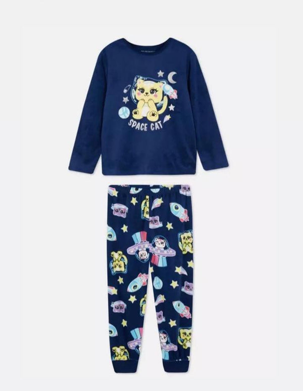 Primark Uk Velour Cat Space  Pyjama