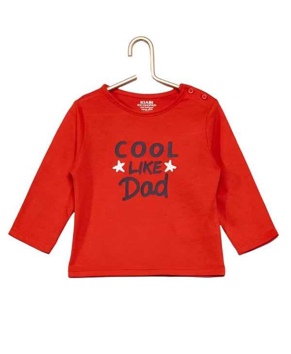 Kiabi France Cotton Cool Like Daddy Boy Shirt Long Sleeve