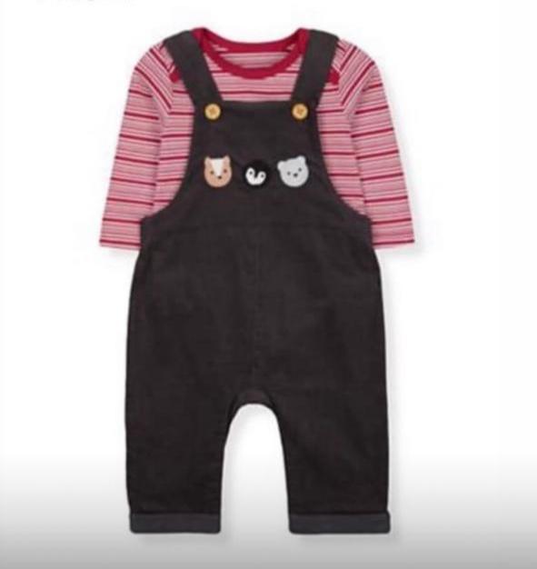 Mothercare Dungarees Set Bodysuit