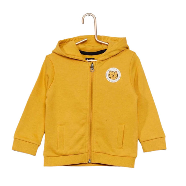 Kiabi France Mustard With a Bear Face Printed Boys Jacket