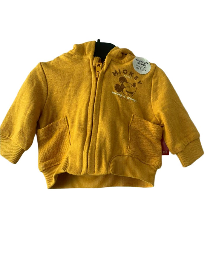 Kiabi France Mustard With a Mickey Boys Jacket