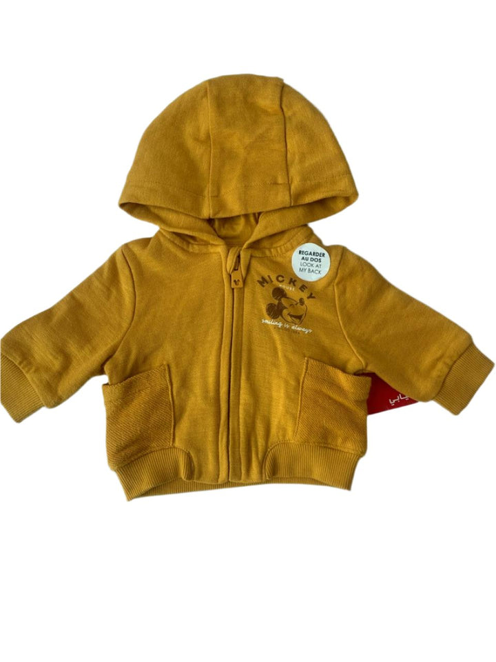 Kiabi France Mustard With a Mickey Boys Jacket