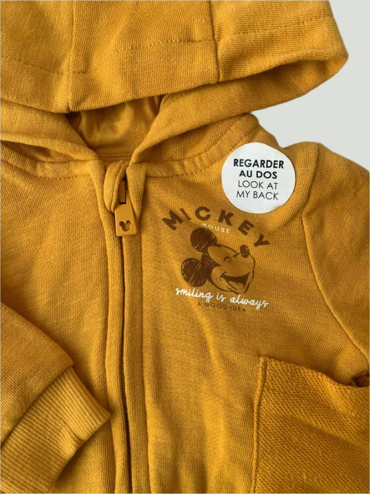 Kiabi France Mustard With a Mickey Boys Jacket