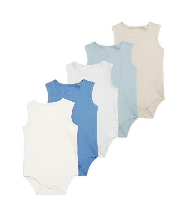 Tu Uk 5 Pack Bodysuit 100% Cotton 