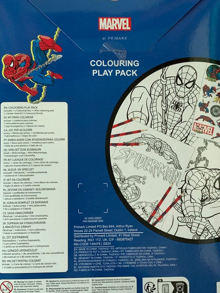 Primark Nickelodeon Spider-Man Coloring Set