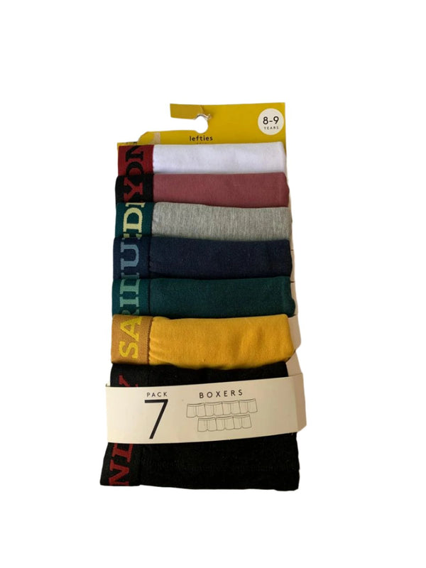 Lefties Spain 7 Pack Boxer 100% Cotton (8-9 years)