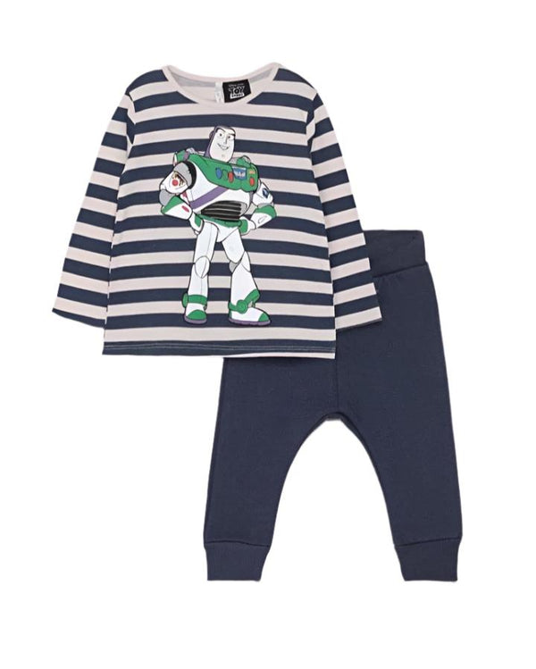 Lefties Spain Cotton Shirt & Fleeced Bottoms (18-24 Months 92cm)