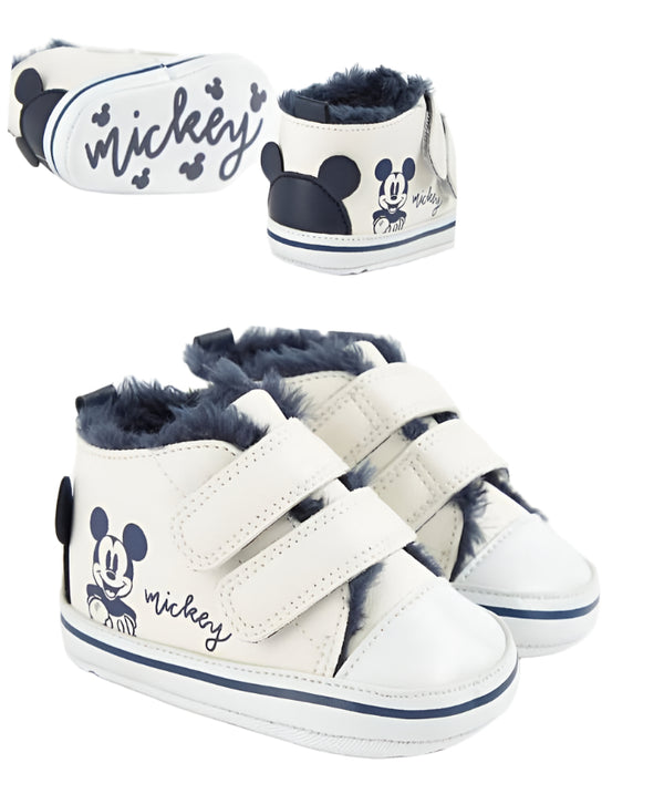 George Disney Mickey Mouse High Top Boy Trainers (6-9 months)