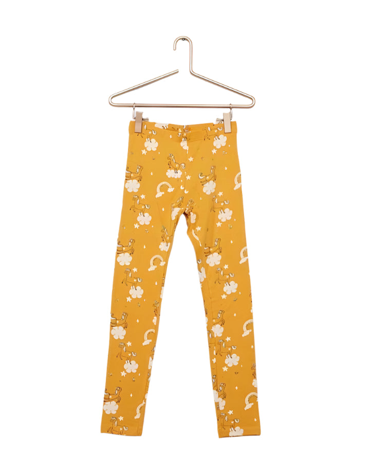 Kiabi France Mustard Cotton Girl Legging (4/10 Years ) 