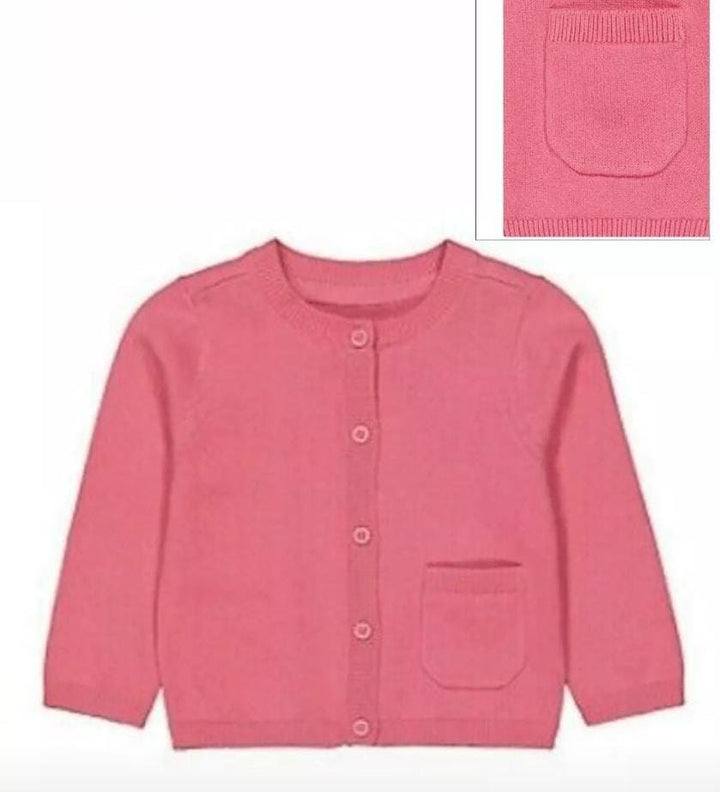 Mothercare Pink Girl Knitted Cardigan  (9-12 months)