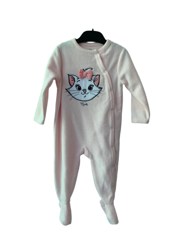 ZY Spain Pink Marie Velour Sleepsuit (9-12/12-18 Months )