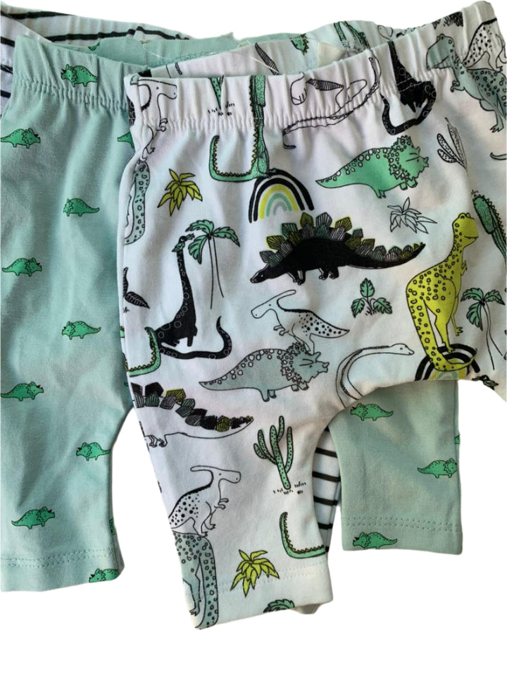 Next 3 Pack Dino Boys Cotton Pants (Up To 1 Month )