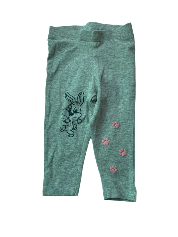 ZY Spain Grey Bugs Bunny Print Girls Cotton Legging (9-12 Months )