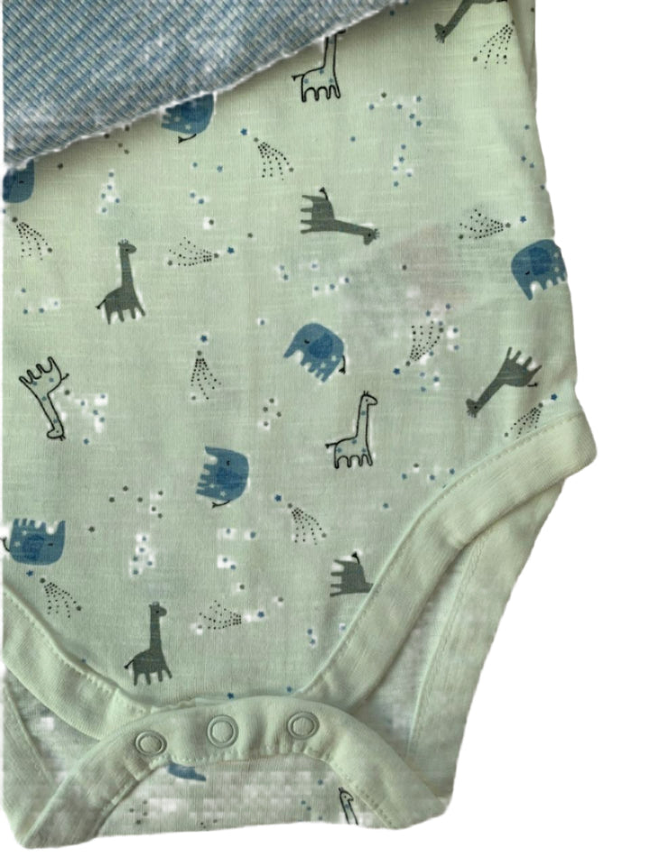 Mothercare 2 Pack Boys Short Sleeve Bodysuit (6-9 Months )